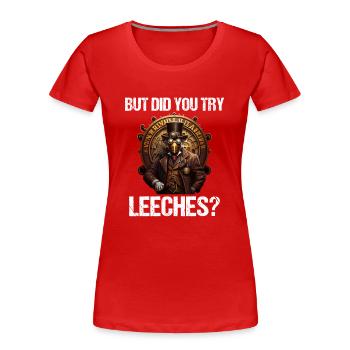 Docteur Docteur Infirmier Infirmier Médecine - T-shirt bio Premium Femme - rouge - Devant - Mia (176cm)