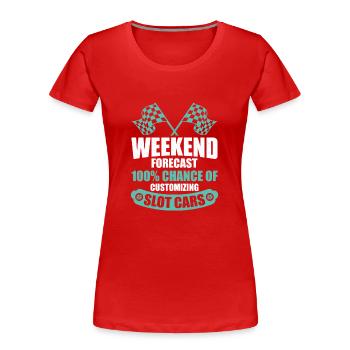 RC Car Track Slot Car Racing RC Racing - Frauen Premium Bio T-Shirt - Rot - Vorne - Mia (176cm)
