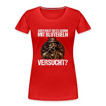Arzt Ärztin Krankenschwester Pflegerin Medizin - Frauen Premium Bio T-Shirt - Rot - Vorne - Mia (176cm)