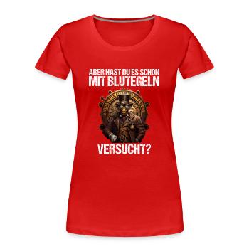 Arzt Ärztin Krankenschwester Pflegerin Medizin - Frauen Premium Bio T-Shirt - Rot - Vorne - Mia (176cm)