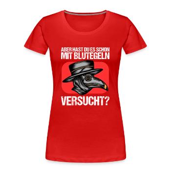 Arzt Ärztin Krankenschwester Pflegerin Medizin - Frauen Premium Bio T-Shirt - Rot - Vorne - Mia (176cm)