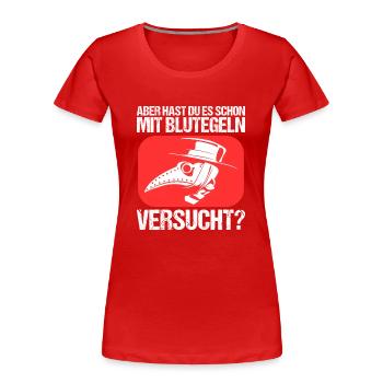 Arzt Ärztin Krankenschwester Pflegerin Medizin - Frauen Premium Bio T-Shirt - Rot - Vorne - Mia (176cm)