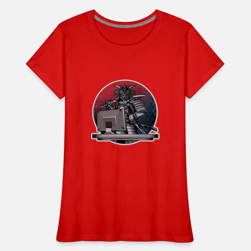 Programmer Samurai - Warrior computer - Developer Women's Premium Organic T-Shirt