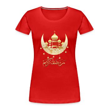 Ramadan Karim 1 - Frauen Premium Bio T-Shirt - Rot - Vorne - Mia (176cm)