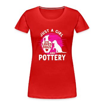 Ceramic Oven Cermaicist Ceramic Clay Oven Pot - Women's Premium Organic T-Shirt - red - Front - Mia (176cm)
