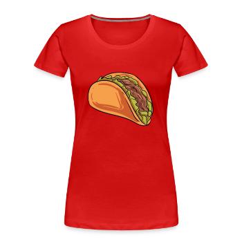 Costume de tacos - T-shirt bio Premium Femme - rouge - Devant - Mia (176cm)