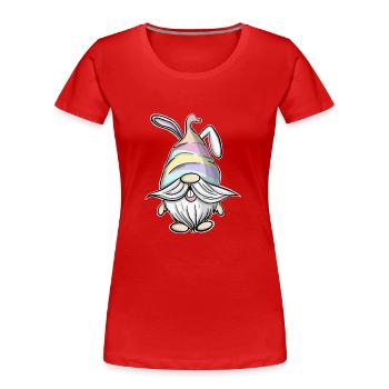 Gnomes de Pâques Gnomes - T-shirt bio Premium Femme - rouge - Devant - Mia (176cm)