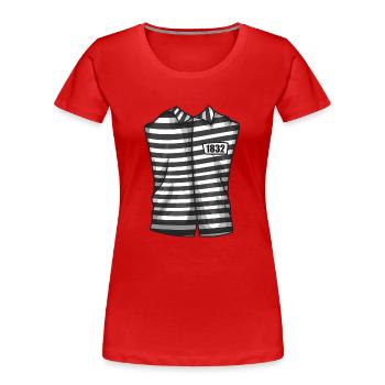 Costume de princesse - T-shirt bio Premium Femme - rouge - Devant - Mia (176cm)