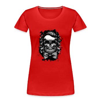 Skeleton Bachelor Party Bachelor Groom - T-shirt bio Premium Femme - rouge - Devant - Mia (176cm)
