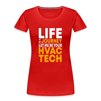 Hlk-techniker - Frauen Premium Bio T-Shirt - Rot - Vorne - Mia (176cm)