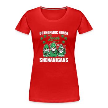 Retro Fährschiff Bekleidung Containerschiff - Frauen Premium Bio T-Shirt - Rot - Vorne - Mia (176cm)