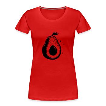 Avocado - Women's Premium Organic T-Shirt - red - Front - Mia (176cm)