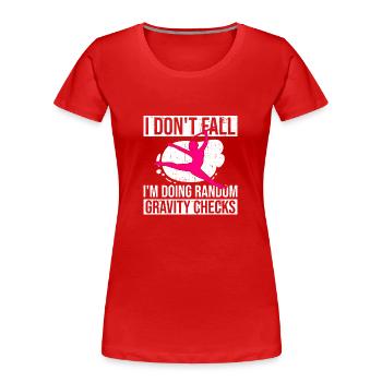 Twirling Recitals Design Für Baton Twirler Und - Frauen Premium Bio T-Shirt - Rot - Vorne - Mia (176cm)