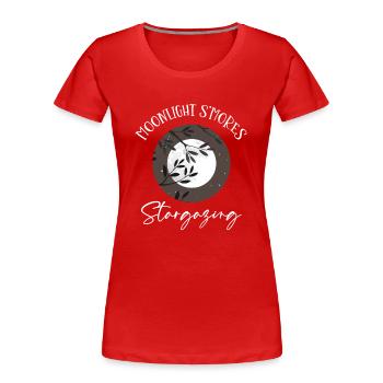 Sternengas, Kosmologie, Astronomie -Fernglas - Frauen Premium Bio T-Shirt - Rot - Vorne - Mia (176cm)