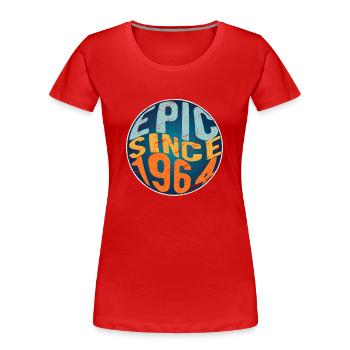Epic since 1964 - Women's Premium Organic T-Shirt - red - Front - Mia (176cm)