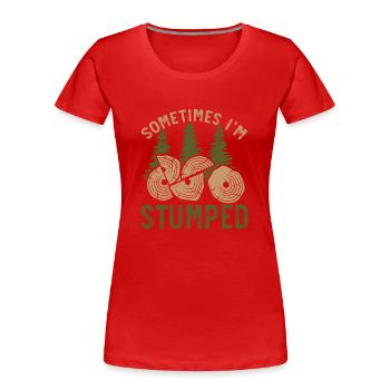 Manchmal bin ich ratlos Arboriculture Arborist - Frauen Premium Bio T-Shirt - Rot - Vorne - Mia (176cm)