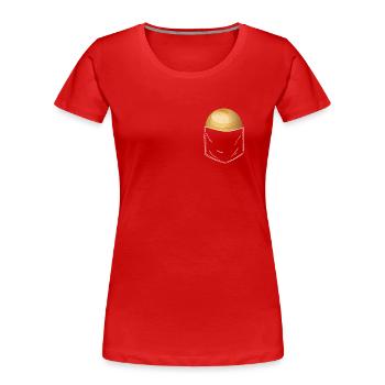 Venus - Frauen Premium Bio T-Shirt - Rot - Vorne - Mia (176cm)
