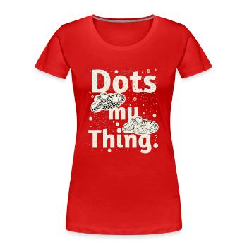 Points Lover - Point Day - Women's Premium Organic T-Shirt - red - Front - Mia (176cm)