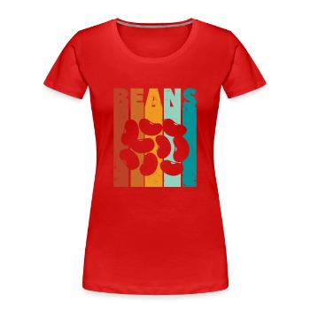 Kidney Bohnen - Frauen Premium Bio T-Shirt - Rot - Vorne - Mia (176cm)