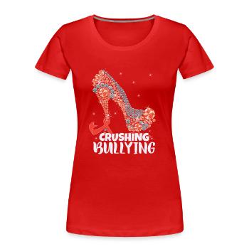 Anti Bullying Women Unity Day - Women's Premium Organic T-Shirt - red - Front - Mia (176cm)