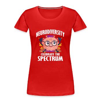 Autism Autism Gift - Women's Premium Organic T-Shirt - red - Front - Mia (176cm)