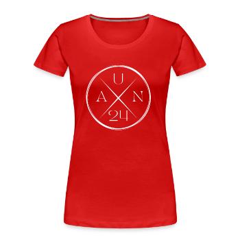 Auntie Best Aunt Ever 2024 Nephew Niece Family - Women's Premium Organic T-Shirt - red - Front - Mia (176cm)