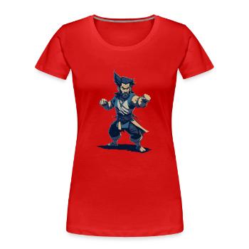 Jew Jitsu Hilarious Jiu Jitsu Pun Martial Arts - Frauen Premium Bio T-Shirt - Rot - Vorne - Mia (176cm)
