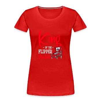 Flipper Spieler Flipper - Frauen Premium Bio T-Shirt - Rot - Vorne - Mia (176cm)