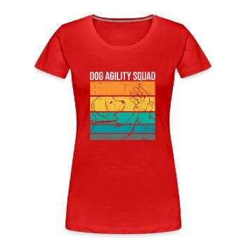 Hunde-agility-trainingsdesign Für - Frauen Premium Bio T-Shirt - Rot - Vorne - Mia (176cm)