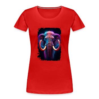 Mammut - Frauen Premium Bio T-Shirt - Rot - Vorne - Mia (176cm)