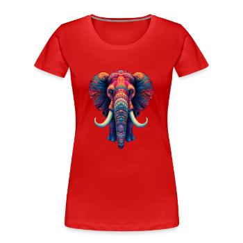 Mammut - Frauen Premium Bio T-Shirt - Rot - Vorne - Mia (176cm)
