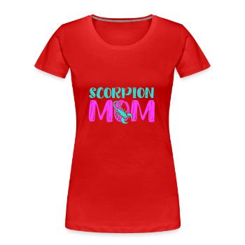 Scorpion - T-shirt bio Premium Femme - rouge - Devant - Mia (176cm)