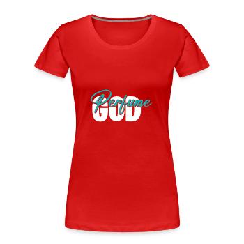 Parfüm Fragrance Perfüm Perfume Parfum Duft - Frauen Premium Bio T-Shirt - Rot - Vorne - Mia (176cm)