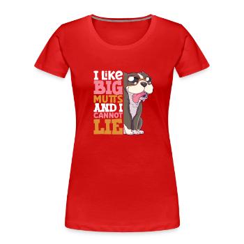 french bulldog english bulldog dog lover bulldog - Frauen Premium Bio T-Shirt - Rot - Vorne - Mia (176cm)