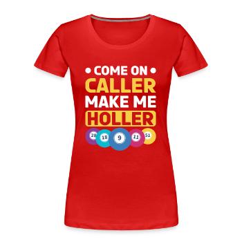 Bingo Bingo Spieler Altenheim Bingo Party - Frauen Premium Bio T-Shirt - Rot - Vorne - Mia (176cm)