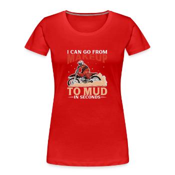 Dirt Bike Dirt Bike Riding Motocross Dirt Biking - Frauen Premium Bio T-Shirt - Rot - Vorne - Mia (176cm)