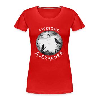 Alexander's Birthday Alex - Women's Premium Organic T-Shirt - red - Front - Mia (176cm)