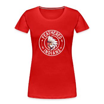 Aborigènes indiens Histoire des peuples autochtones - T-shirt bio Premium Femme - rouge - Devant - Mia (176cm)