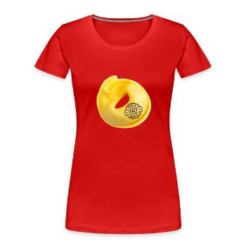 Italian Penne Pasta Tortellini - Frauen Premium Bio T-Shirt - Rot - Vorne - Mia (176cm)