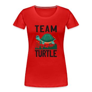 Tortue de mer Tortue Tortue Tortue - T-shirt bio Premium Femme - rouge - Devant - Mia (176cm)