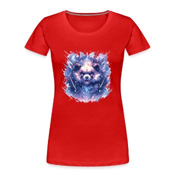 Panda Panda Head Panda Bear Panda Panda Baby - Women's Premium Organic T-Shirt - red - Front - Mia (176cm)