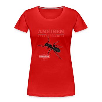Ameisen Ameisenfarm Ameise Formicarium Geschenk - Frauen Premium Bio T-Shirt - Rot - Vorne - Mia (176cm)