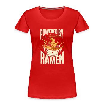 Ramen Geschenk Japanische Nudelsuppe Ramen - Frauen Premium Bio T-Shirt - Rot - Vorne - Mia (176cm)