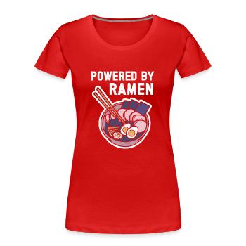 Ramen Geschenk Japanische Nudelsuppe Ramen - Frauen Premium Bio T-Shirt - Rot - Vorne - Mia (176cm)