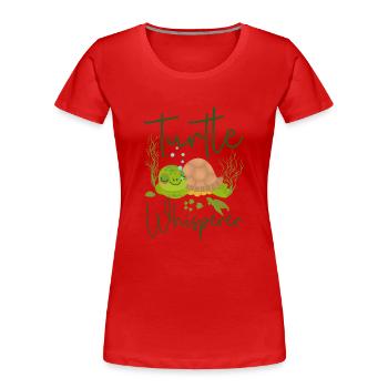 Sea Turtle Tortoise Turtle - Frauen Premium Bio T-Shirt - Rot - Vorne - Mia (176cm)