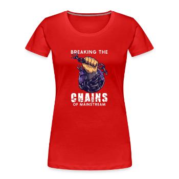 Conspiracy Theories Conspiracy Theorist Freemason - Frauen Premium Bio T-Shirt - Rot - Vorne - Mia (176cm)