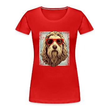 Maremmano Abruzzese German Shepherd - Women's Premium Organic T-Shirt - red - Front - Mia (176cm)