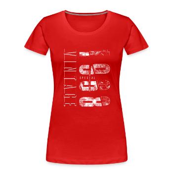 Vintage 1968 Special Edition Geburtsjahr 1968 - Frauen Premium Bio T-Shirt - Rot - Vorne - Mia (176cm)
