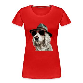 Maremmano Abruzzese German Shepherd - Women's Premium Organic T-Shirt - red - Front - Mia (176cm)