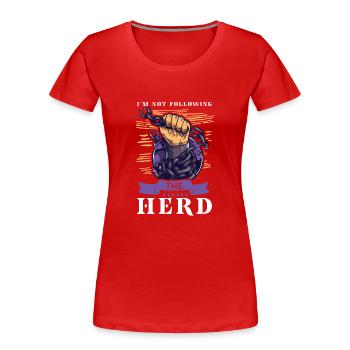 Conspiracy Theories Conspiracy Theorist Freemason - Frauen Premium Bio T-Shirt - Rot - Vorne - Mia (176cm)
